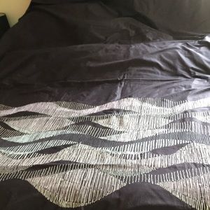 Nicole Miller King embroidered soft duvet cover